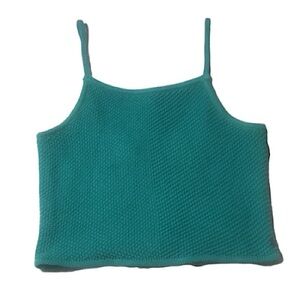 Roxy Teal Knit Tank Top